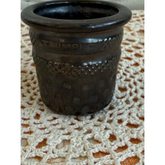 Vintage 70's Mini 3" Flower Pot Sewing Thimble Shape - Picture 8 of 8